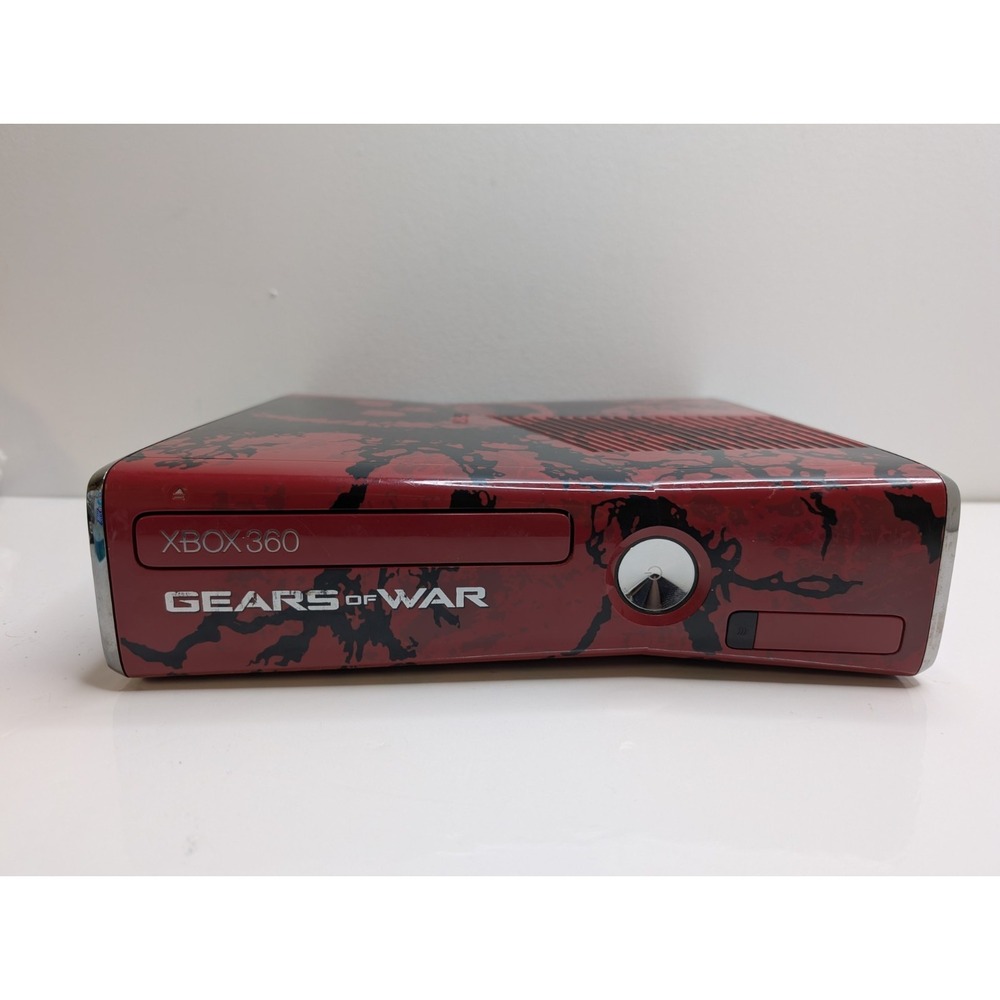 Microsoft Xbox 360 S Gears of War 3 Console Only 1439 Cleaned New Thermal Paste